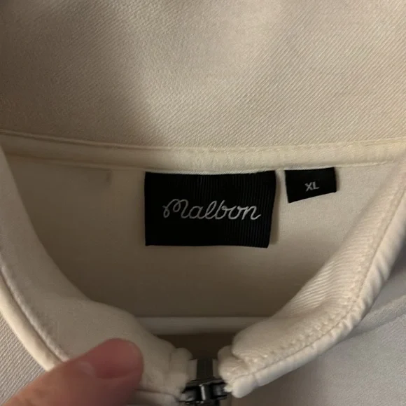 Malbon Golf Reserve Collection Aeri-Doubleface 1/2 Zip in XL 